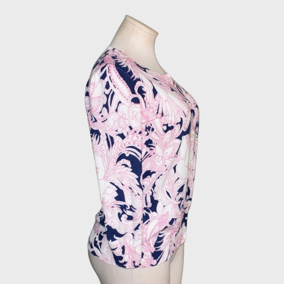 Talbots Beaded Floral Cardigan - Picture 2 of 6